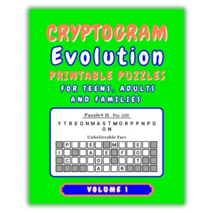 product cover image-1a Cryptogram Evolution Digital Puzzles Vol 1